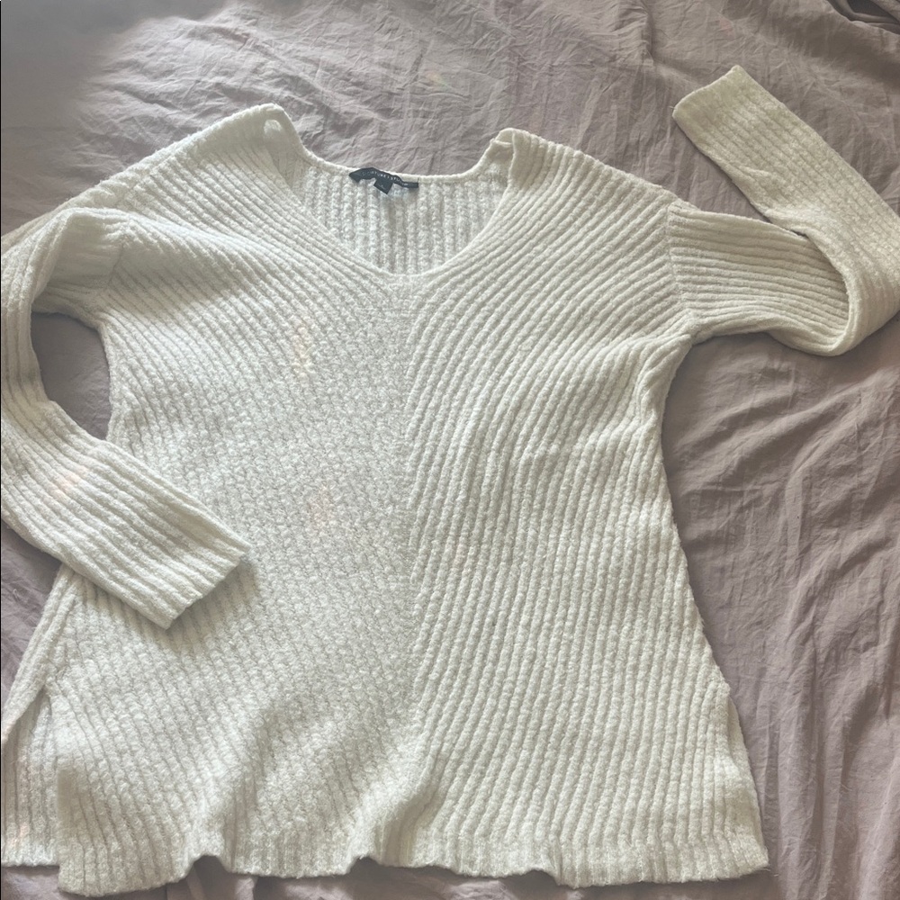 Signature Studio Cream V-Neck Sweater